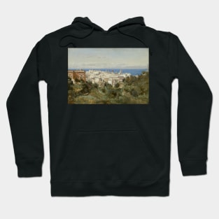 View of Genoa by Jean-Baptiste-Camille Corot Hoodie